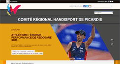 Desktop Screenshot of handisport-picardie.org